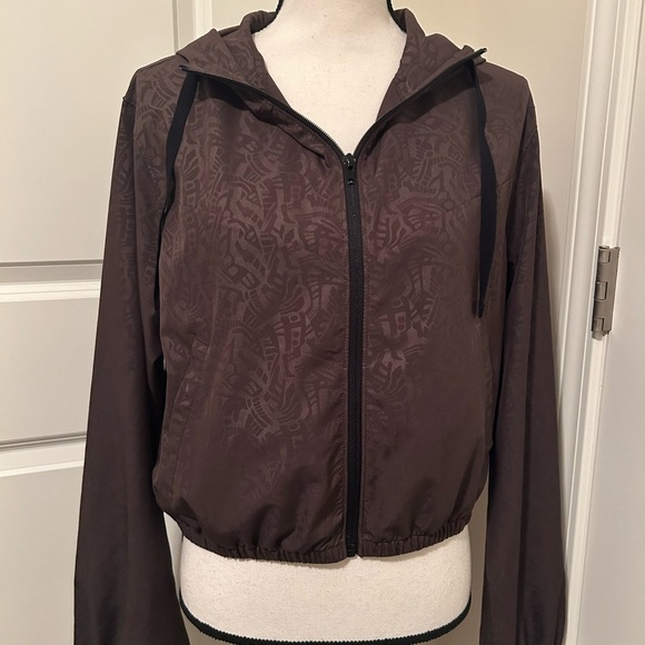 Hurley brown boho windbreaker balloon sleeve - Picture 5 of 6